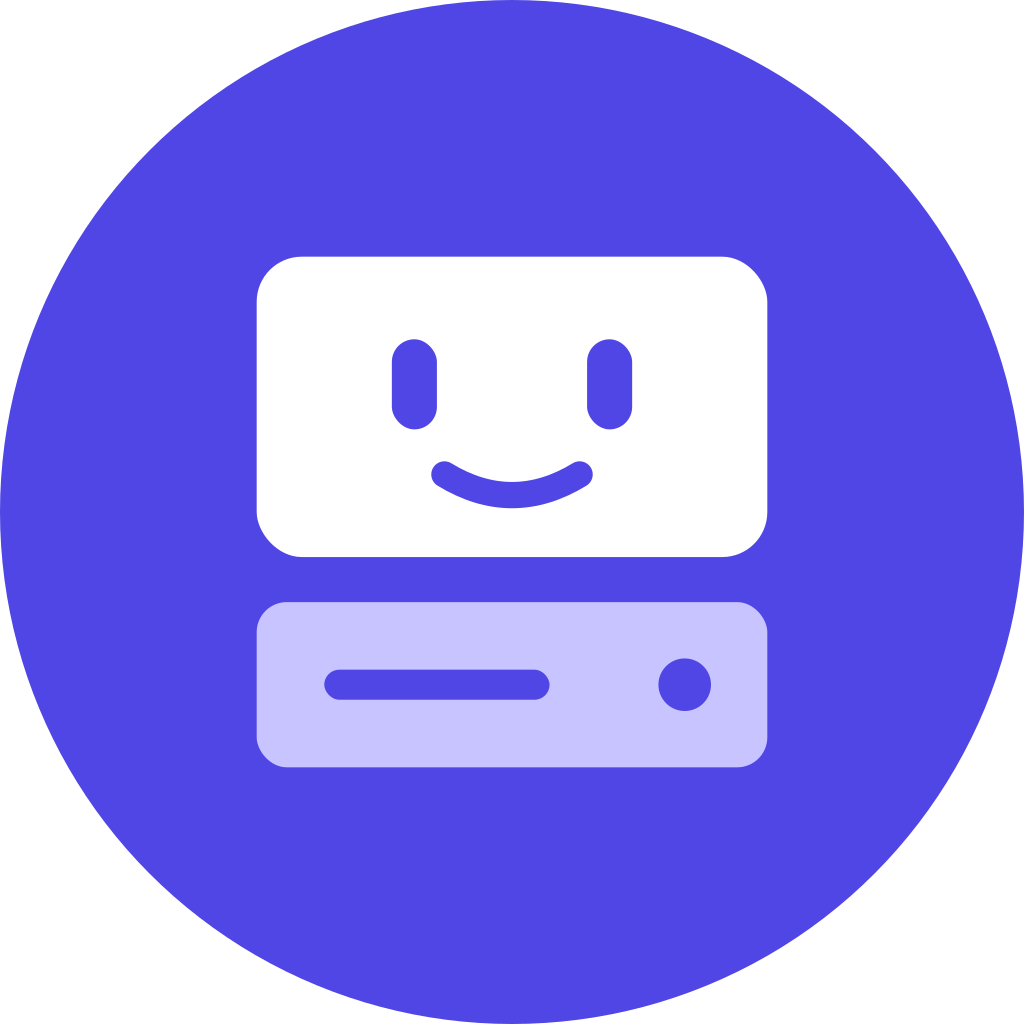 uHost Round Icon logo, PNG 1024×1024