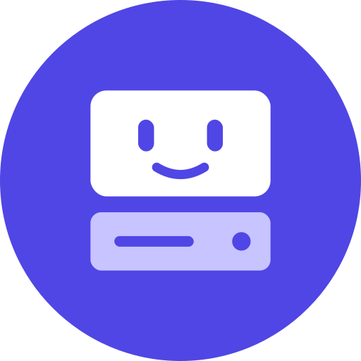 uHost Round Icon logo, PNG 512×512